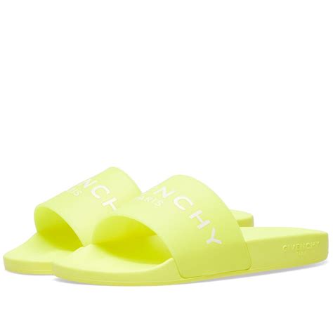 givenchy yellow slides|givenchy slides white and black.